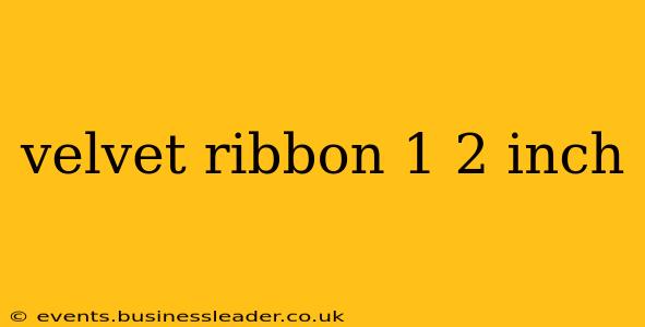 velvet ribbon 1 2 inch