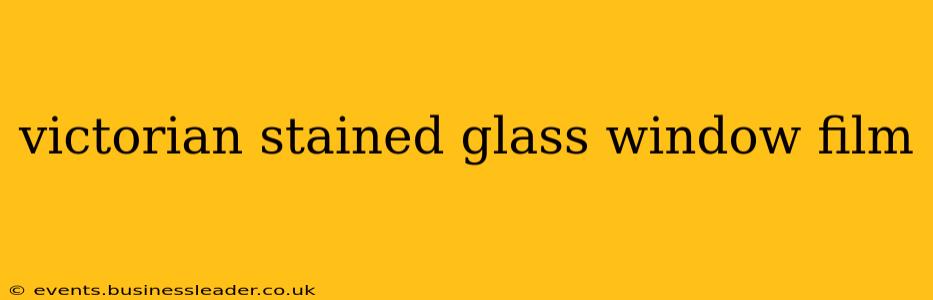 victorian stained glass window film