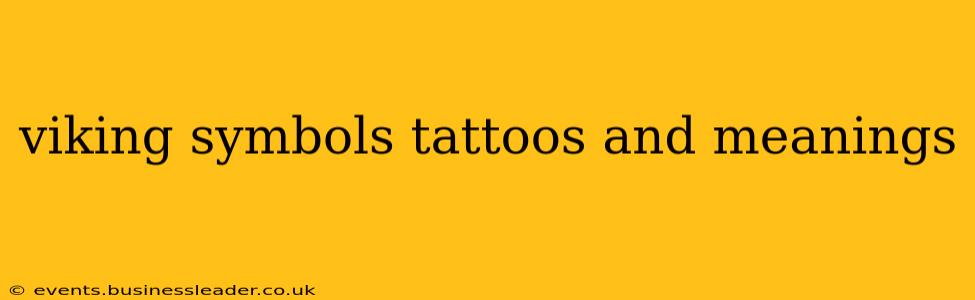 viking symbols tattoos and meanings