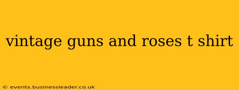 vintage guns and roses t shirt