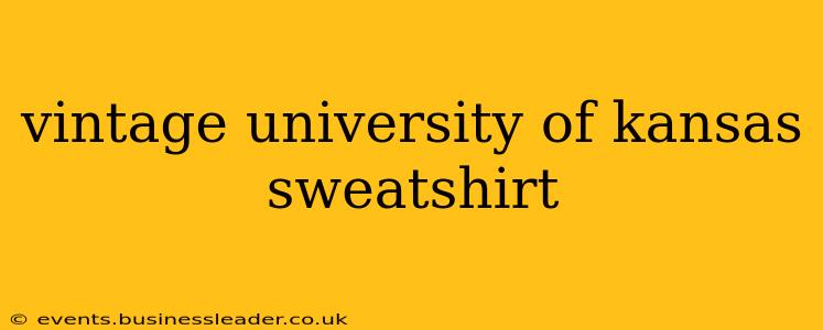 vintage university of kansas sweatshirt