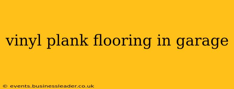 vinyl plank flooring in garage