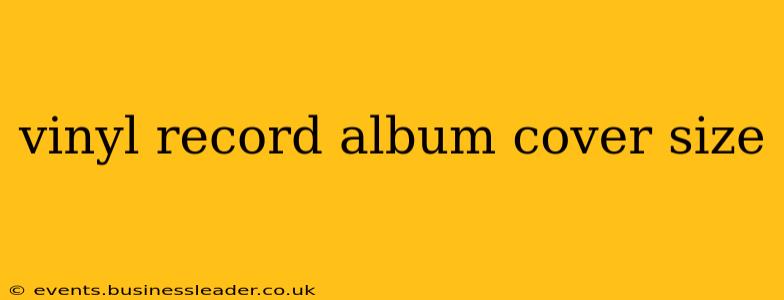 vinyl record album cover size
