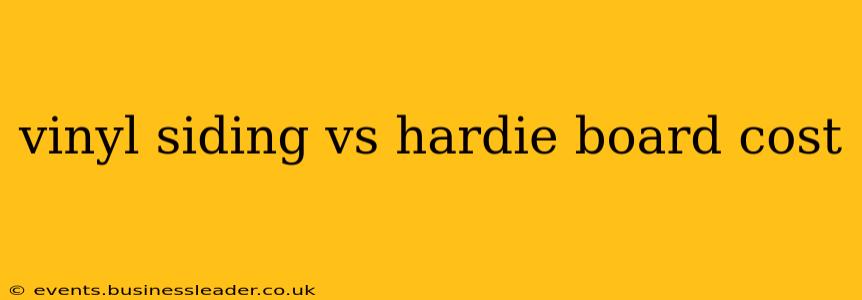 vinyl siding vs hardie board cost