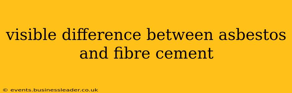 visible difference between asbestos and fibre cement