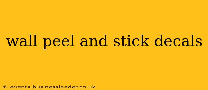 wall peel and stick decals