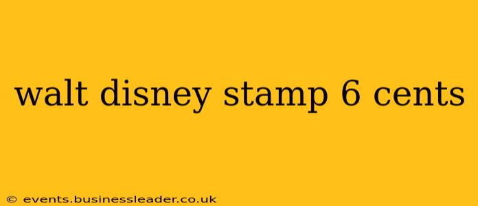 walt disney stamp 6 cents