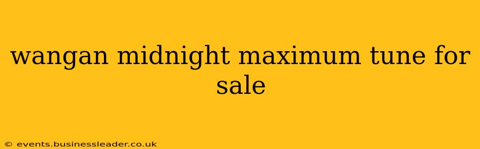 wangan midnight maximum tune for sale