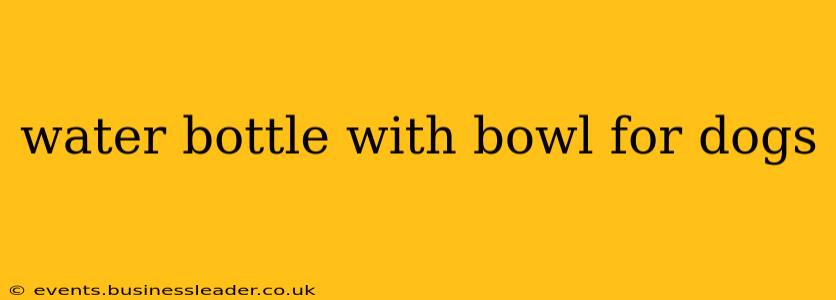 water bottle with bowl for dogs