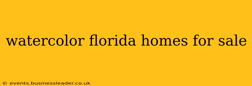 watercolor florida homes for sale