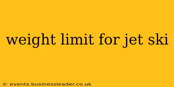 weight limit for jet ski