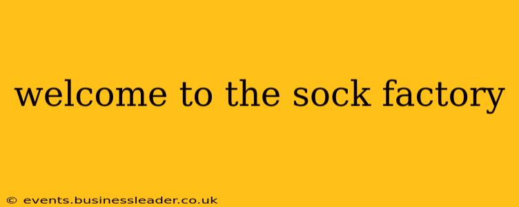 welcome to the sock factory