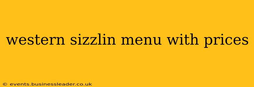 western sizzlin menu with prices