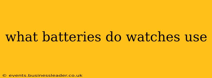 what batteries do watches use