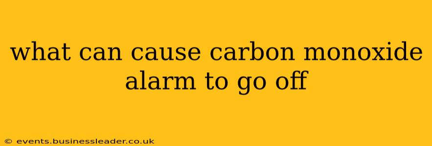 what can cause carbon monoxide alarm to go off