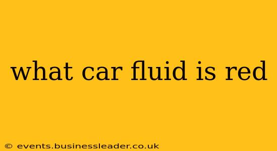 what car fluid is red
