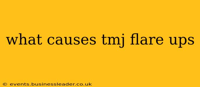 what causes tmj flare ups