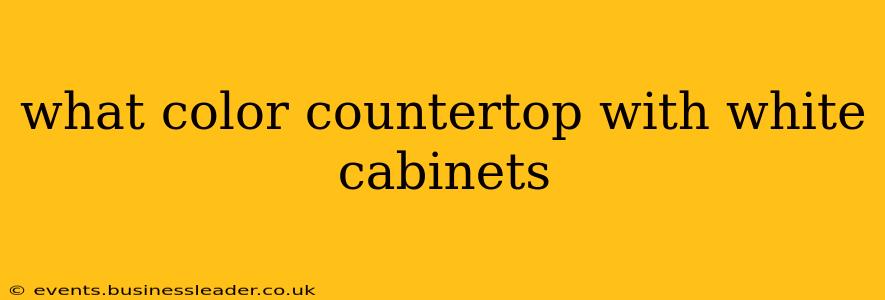 what color countertop with white cabinets