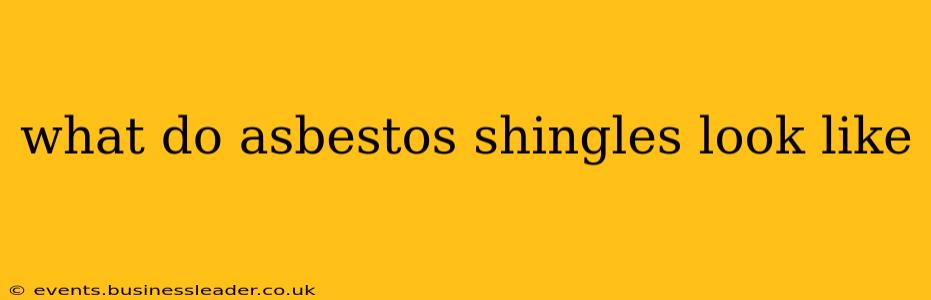 what do asbestos shingles look like