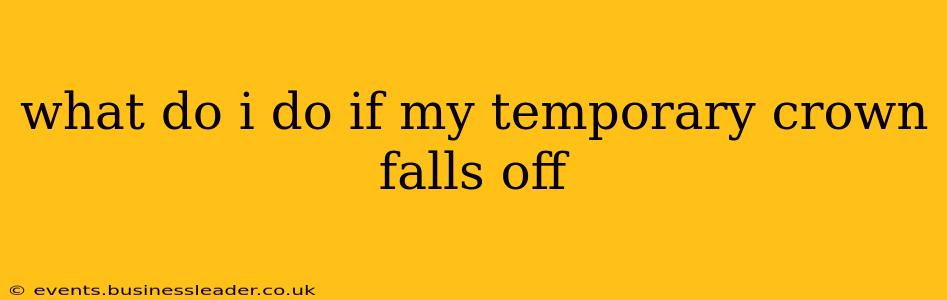 what do i do if my temporary crown falls off