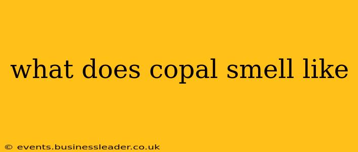 what does copal smell like