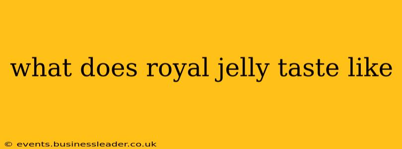 what does royal jelly taste like