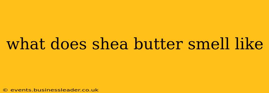 what does shea butter smell like