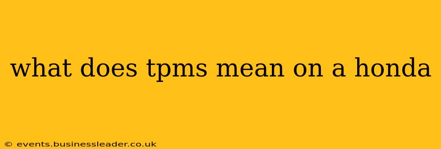 what does tpms mean on a honda