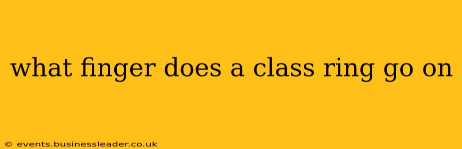 what finger does a class ring go on