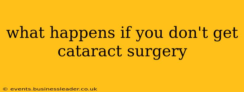 what happens if you don't get cataract surgery