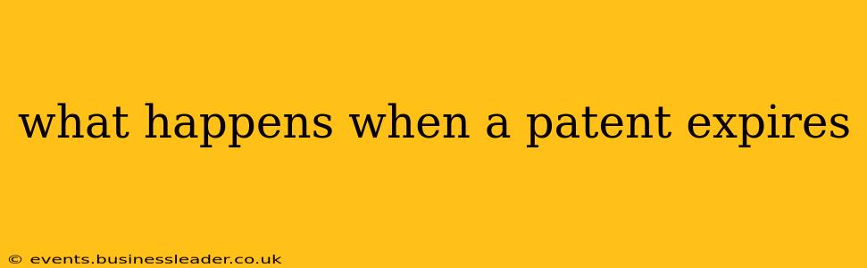 what happens when a patent expires