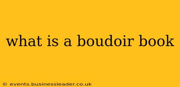what is a boudoir book