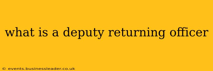 what is a deputy returning officer