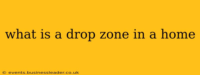 what is a drop zone in a home