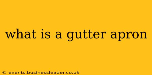 what is a gutter apron