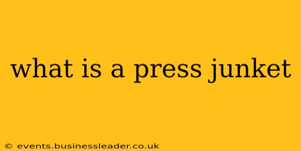 what is a press junket