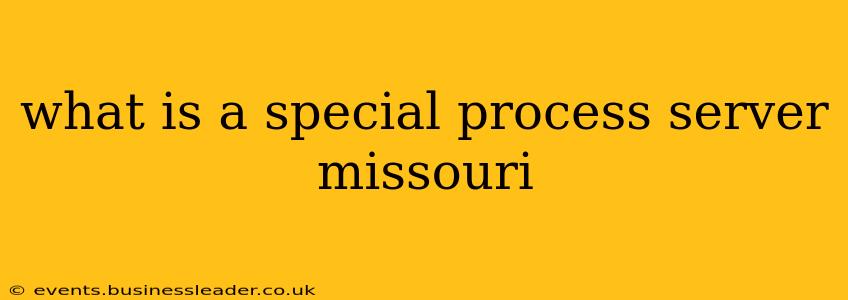 what is a special process server missouri