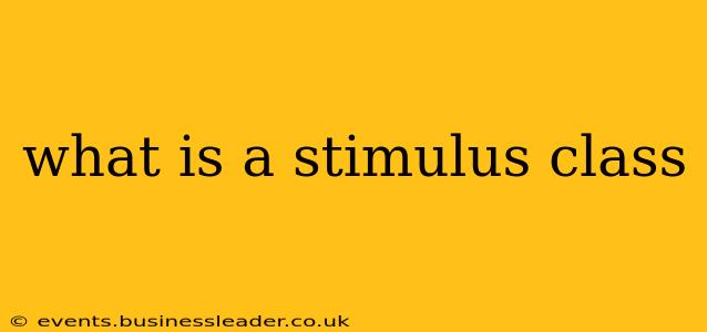what is a stimulus class