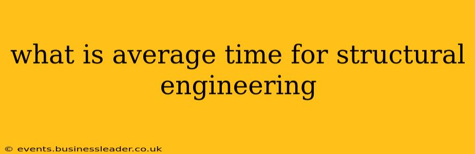 what is average time for structural engineering