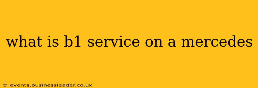 what is b1 service on a mercedes