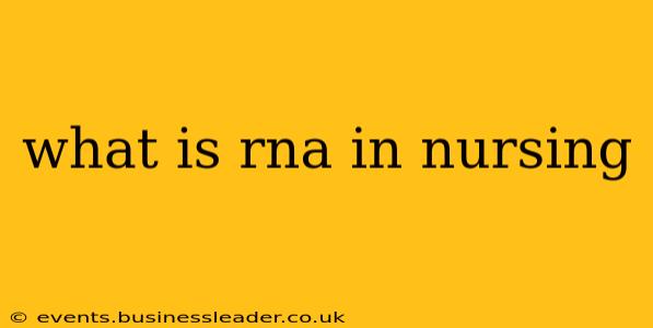 what is rna in nursing
