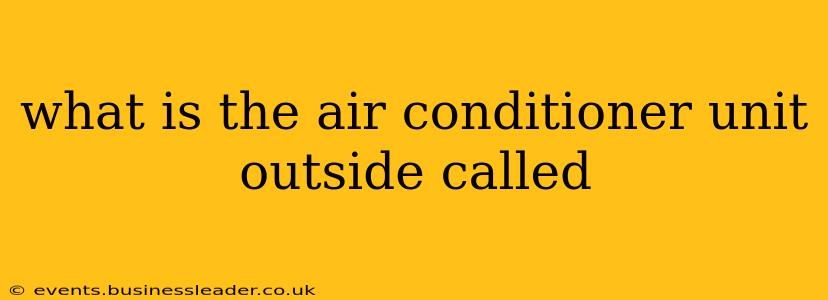 what is the air conditioner unit outside called