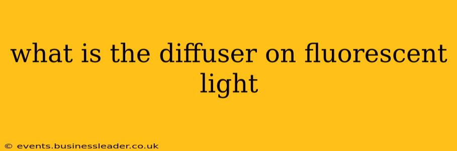what is the diffuser on fluorescent light