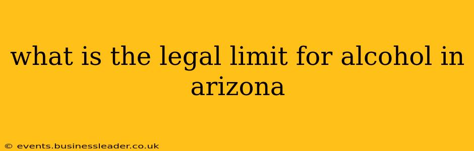 what is the legal limit for alcohol in arizona