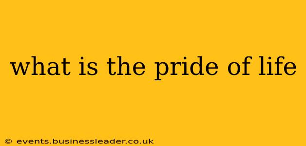 what is the pride of life