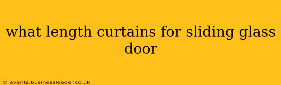 what length curtains for sliding glass door