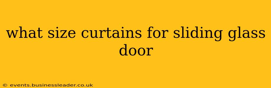 what size curtains for sliding glass door