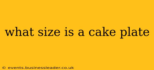 what size is a cake plate