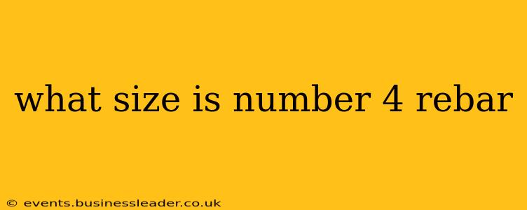 what size is number 4 rebar