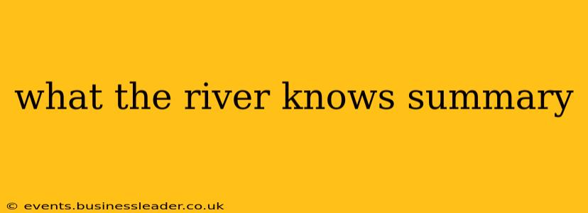 what the river knows summary